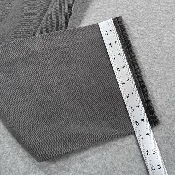 Levis Premium 501 Jeans Mens 36 x 36 Gray Straight Leg Button Fly Big E Denim - Picture 5 of 15